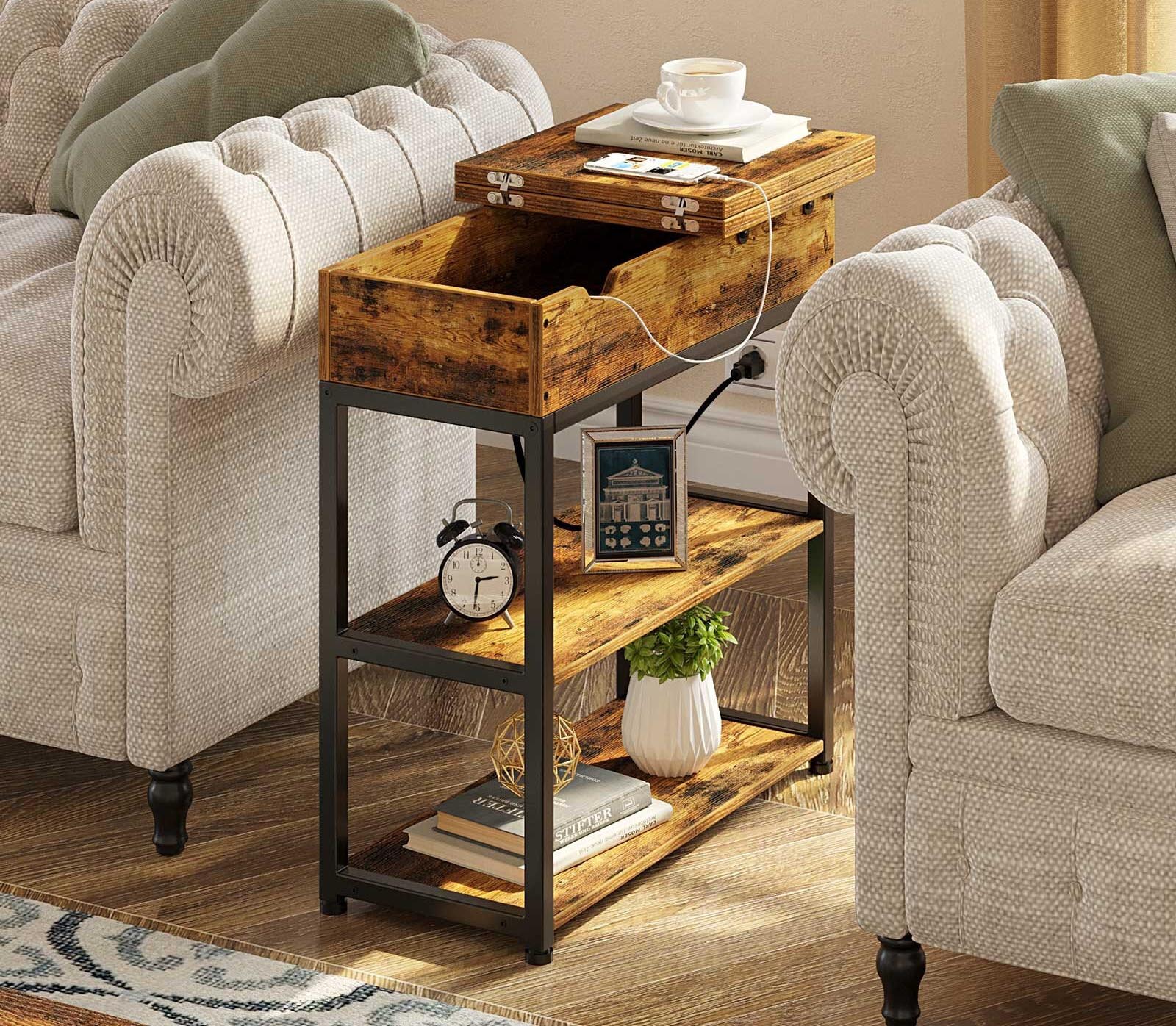 Pieces of Furniture That Will Make Any Room Feel Bigger Option Flip-Top Side Table
