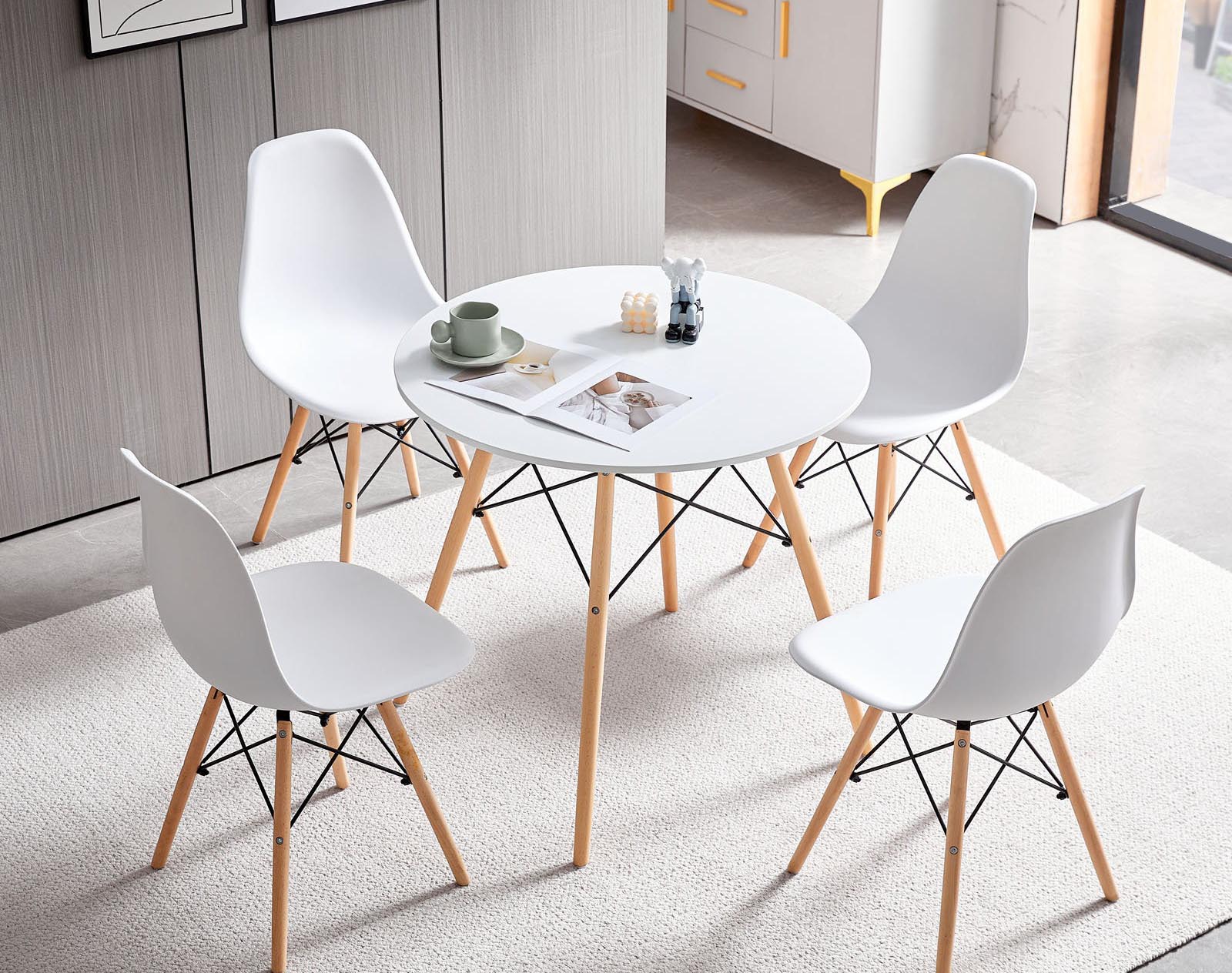 Pieces of Furniture That Will Make Any Room Feel Bigger Option Leggy Dining Set