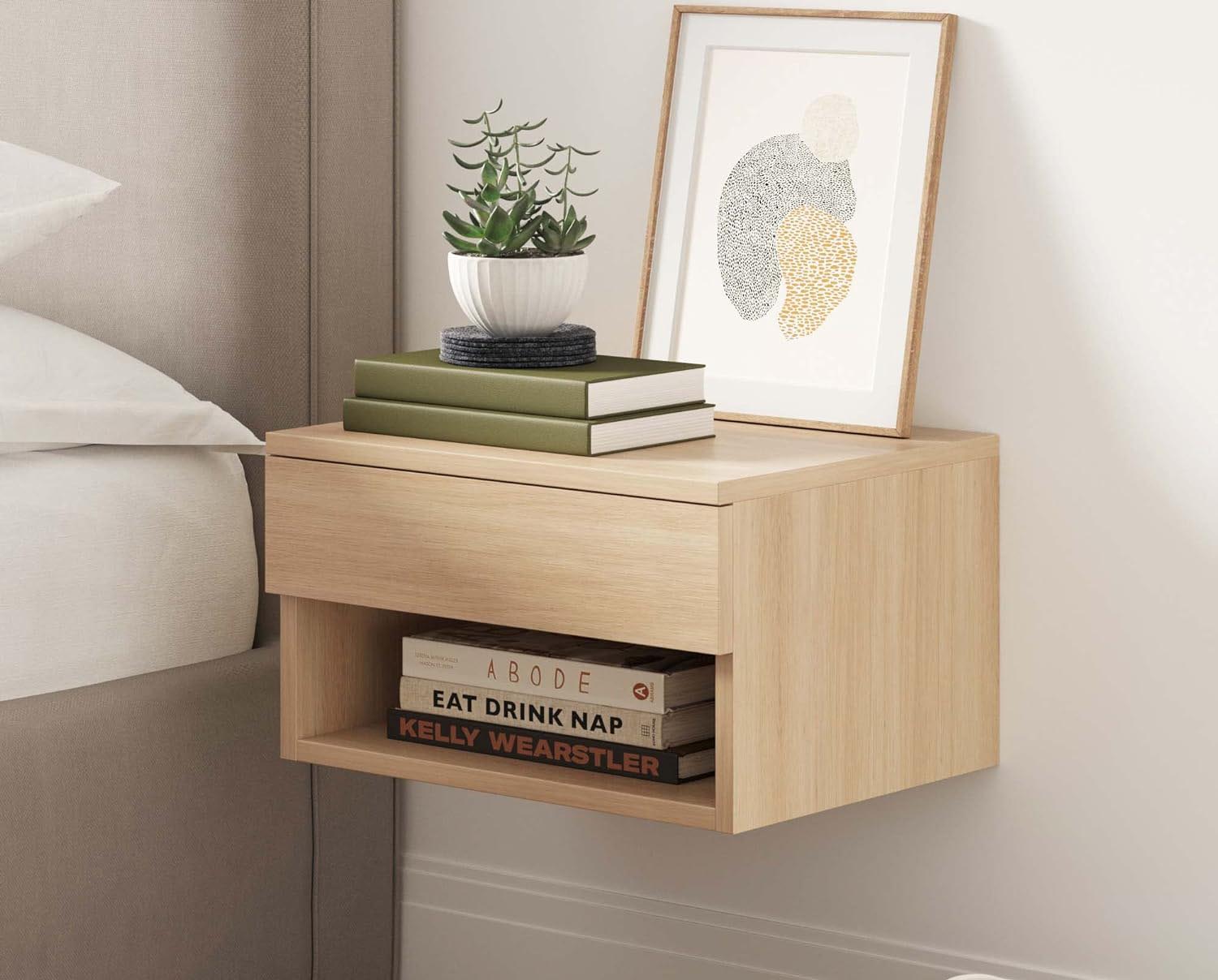 Pieces of Furniture That Will Make Any Room Feel Bigger Option Wall-Mounted Night Stand