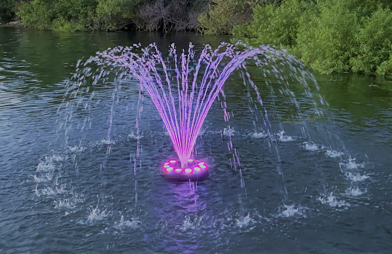 The Best Pond Fountain Option Custom Pro PJ3000 Floating Fountain