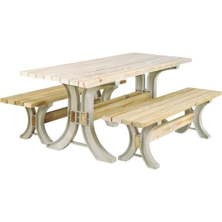  The 2x4 Basics Picnic Table Kit on a white background.