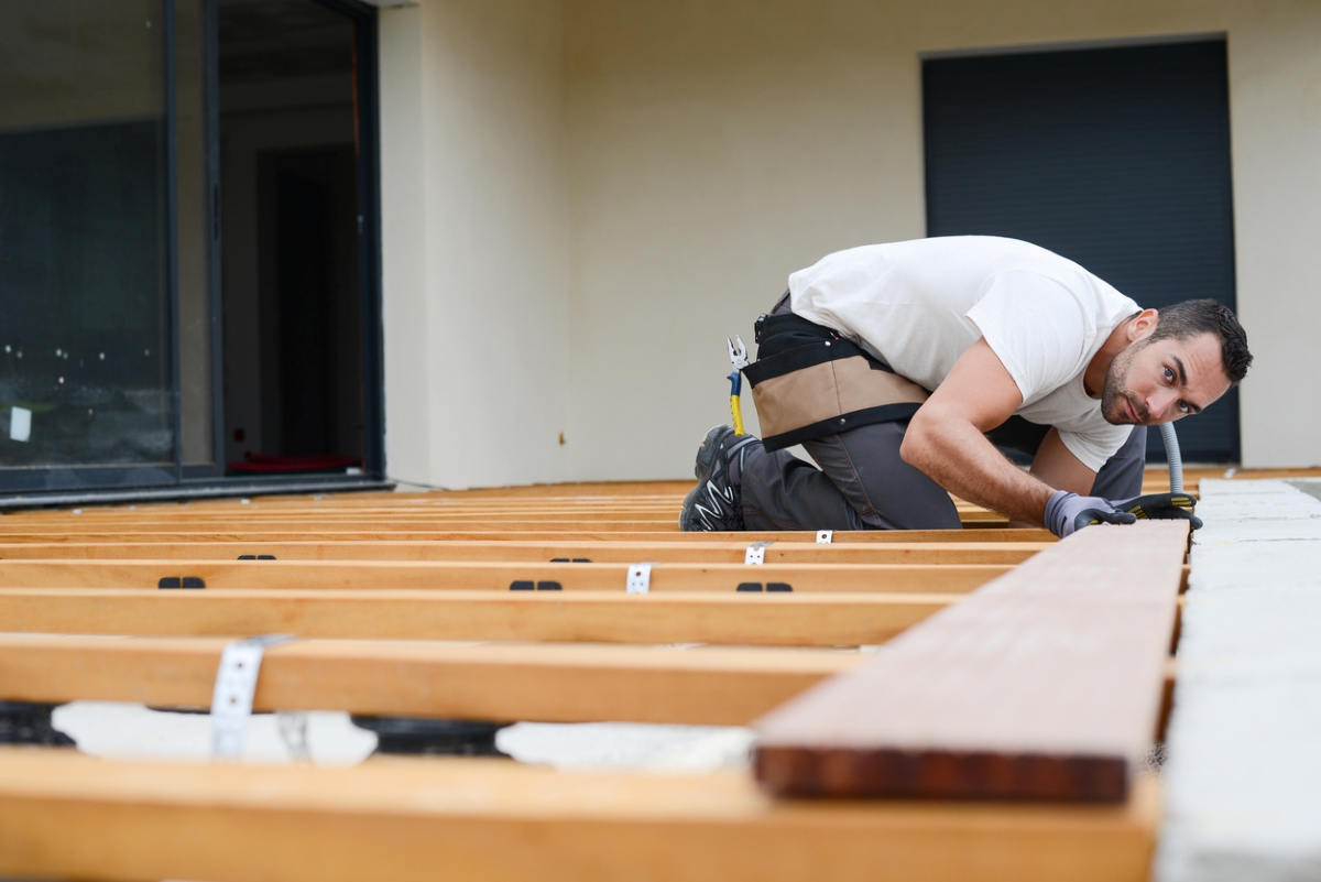 Professional building deck.