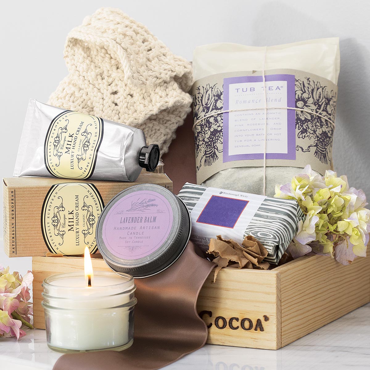 Best Gifts for Empty Nesters Option Olive & Cocoa Serenity Spa Crate