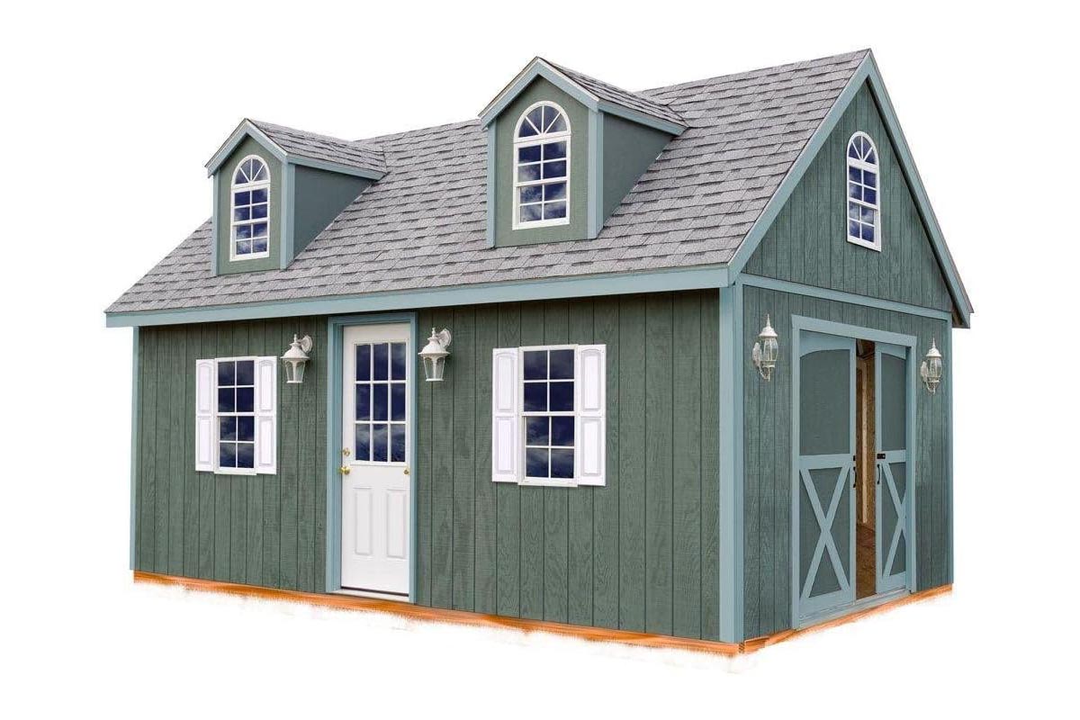 Kit Homes You Can Actually Buy on Amazon Option Arlington 12-by-20-Foot Wood Storage Shed