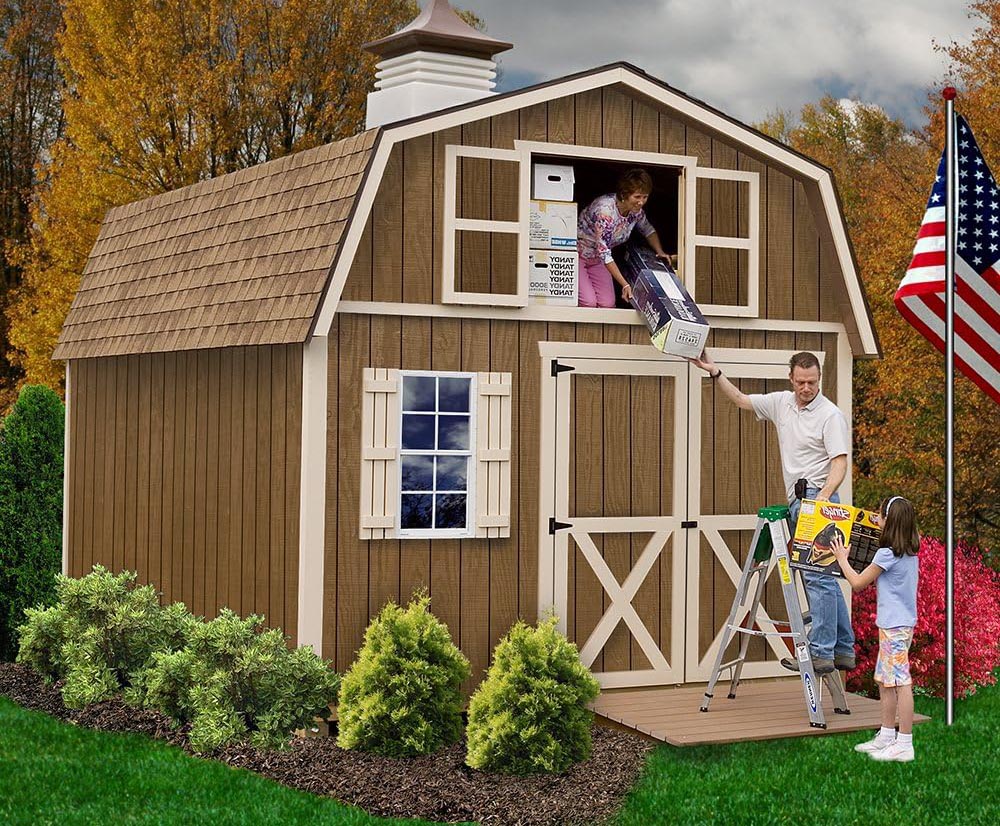 Kit Homes You Can Actually Buy on Amazon Option Best Barns Millcreek 12-by-20-Foot Wood Shed Kit