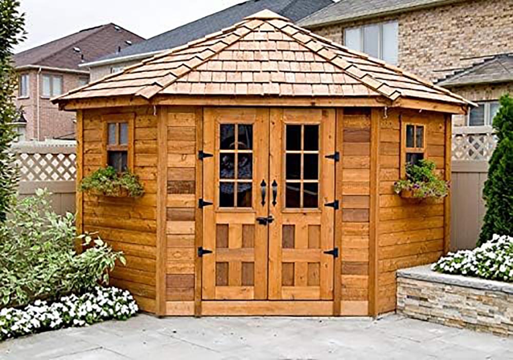 Kit Homes You Can Actually Buy on Amazon Option Outdoor Living Penthouse Garden Shed