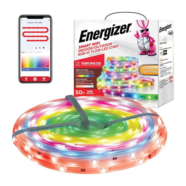  The Best Outdoor LED Strip Lights Option Energizer Multicolor Sound Reactive LED Light Strip