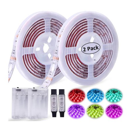  The Best Outdoor LED Strip Lights Option Xyop Battery-Operated RGB LED Light Strip