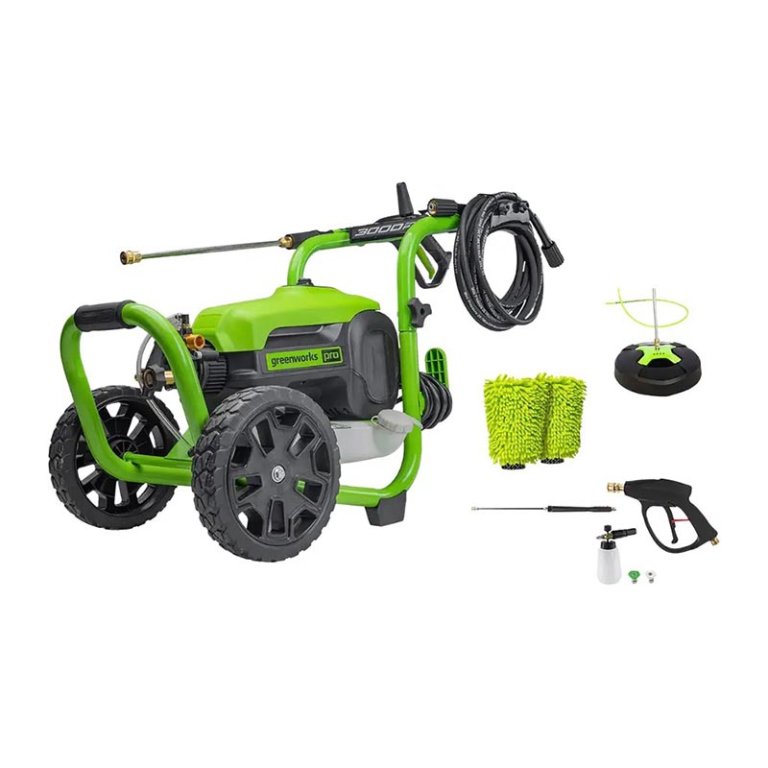 The Best Pressure Washer Option Greenworks GPW3000 Cold Water Electric Pressure Washer