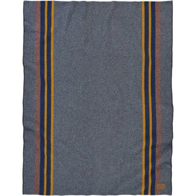 The Pendleton Yakima Camp Throw Blanket laid out flat on a white background.