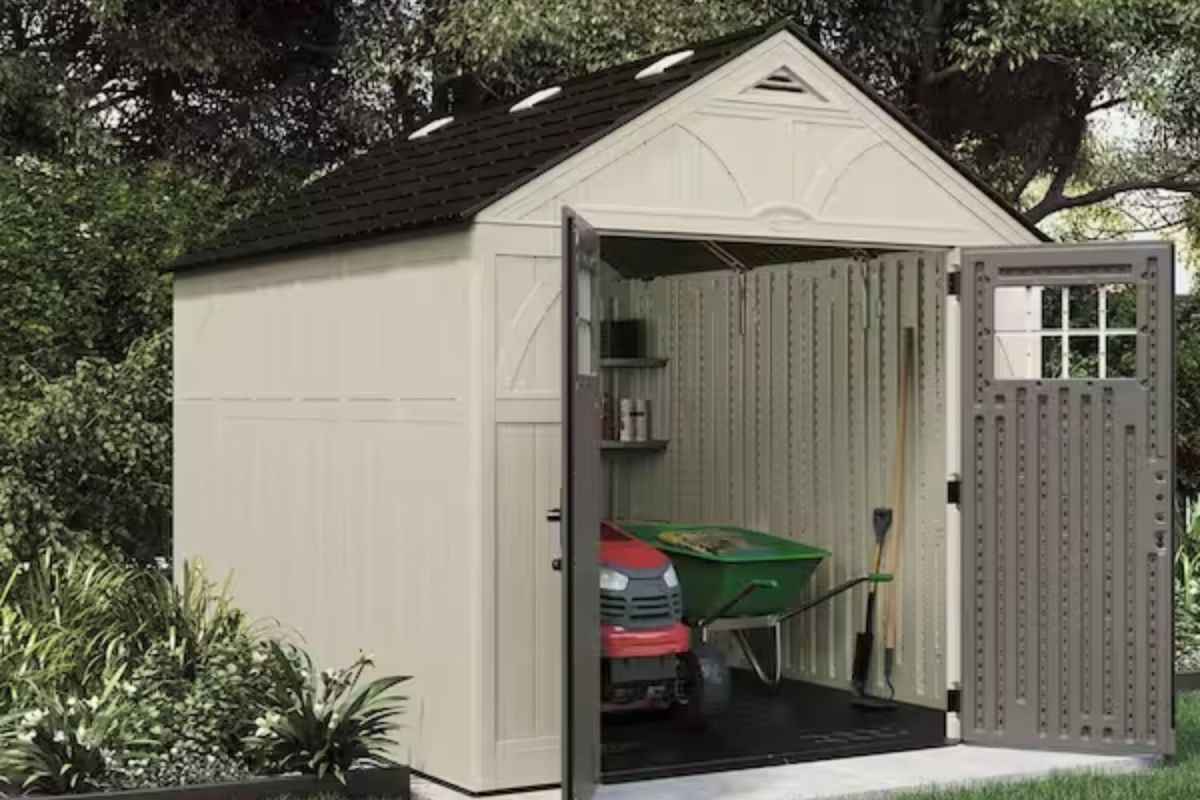 The Best Place to Buy a Shed Options: Suncast Tremont 8 ft. x 10 ft. Storage Shed