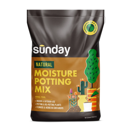 Sunday Natural Moisture Potting Soil Mix