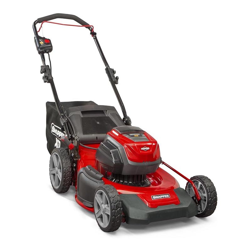 The Snapper XD 82V MAX Cordless 21" Self-Propelled Mower on a white background.
