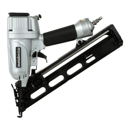 The Metabo HPT 2½-Inch 15 GA Angled Finish Nailer Kit on a white background.