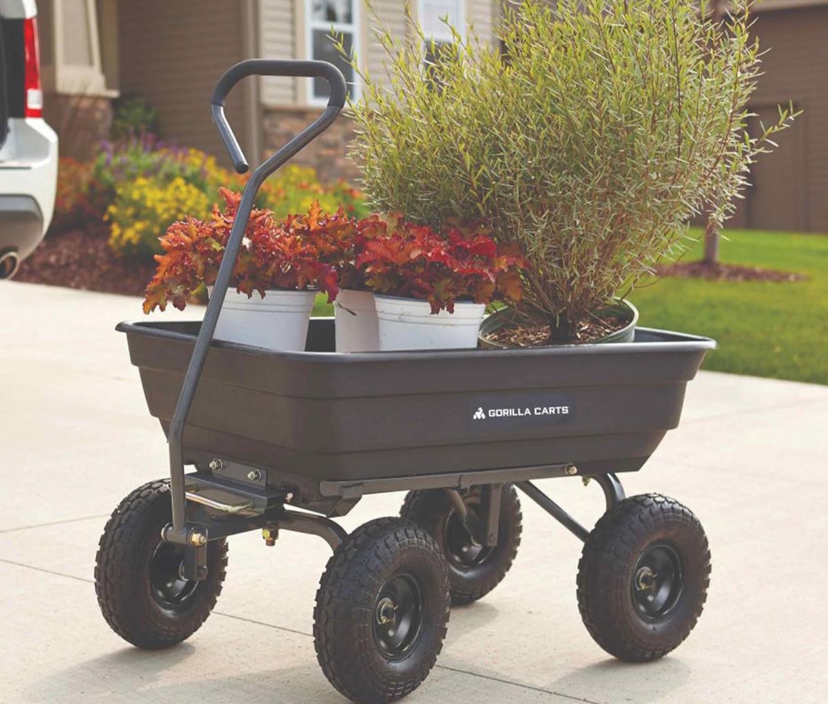 The Best Gift for a Plant Whisperer This Mother’s Day Gorilla Carts Poly Garden Dump Cart