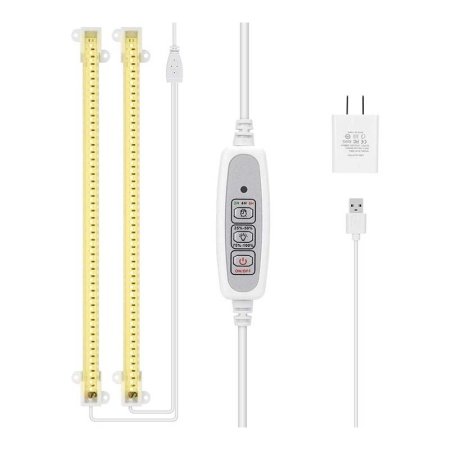  Mosthink Sunlike White LED Grow Light Strips on a white background.
