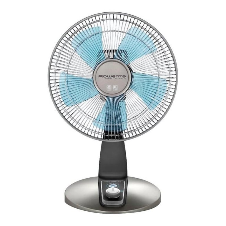  The Rowenta Turbo Silence Table Fan on a white background.