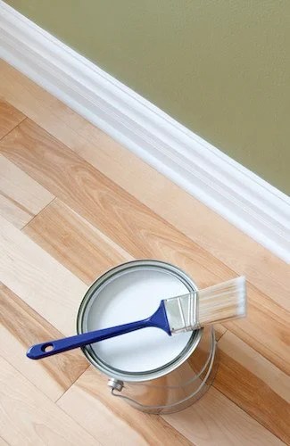 How to Paint Baseboards - Detail View