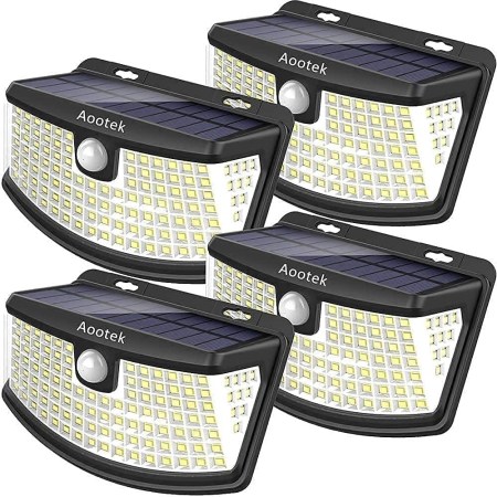 Aootek New Solar Motion Sensor Lights