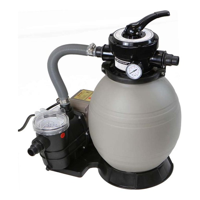  The XtremePowerUS 2,640 GPH Sand Above-Ground Pool Pump on a white background.