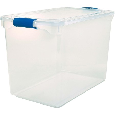 Homz 2-Pack 112-qt. Clear Stackable Storage Container