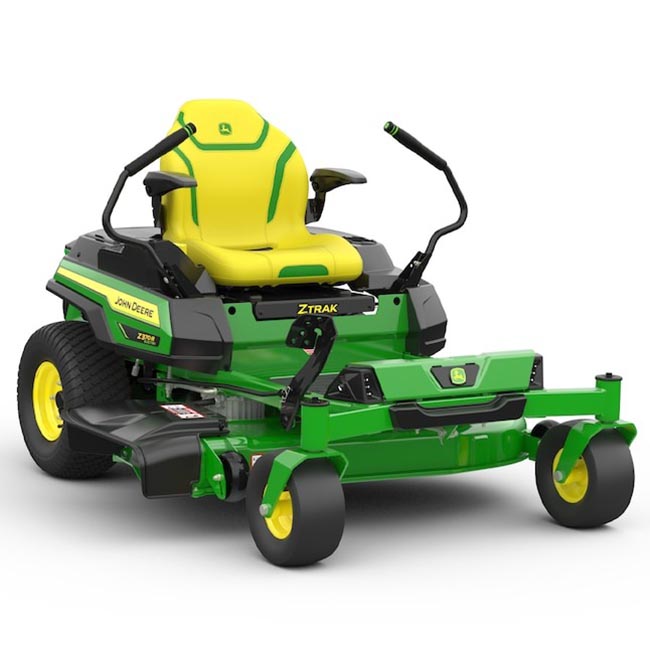 The John Deere Z370R Electric Zero-Turn Mower on a white background.