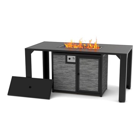 Pizzello Comodo Propane Fire Pit Dining Table 