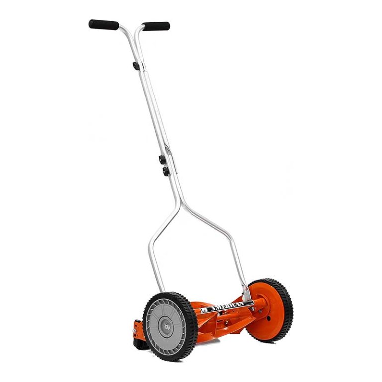 The American Lawn Mower Company 14-Inch 4-Blade Mower on a white background.