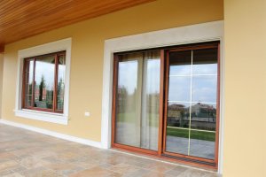 A brand new patio door.