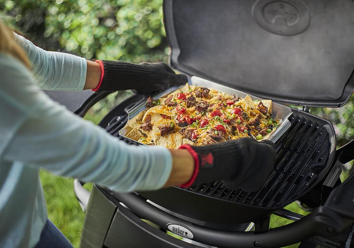 Outdoor Kitchen Essentials Option Weber Deluxe Grilling Basket