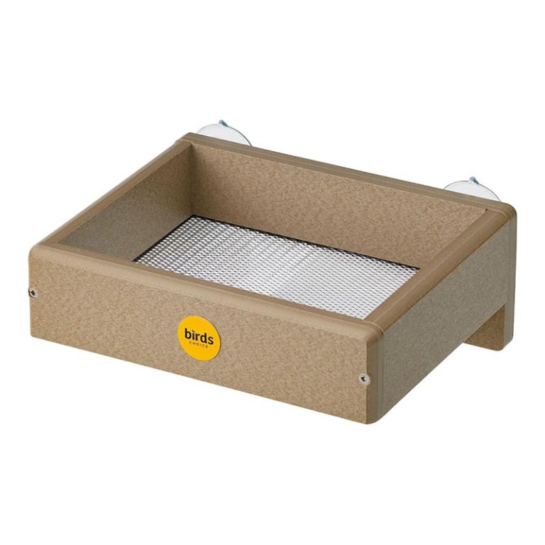  Birds Choice Platform Window-Mount Bird Feeder on white background
