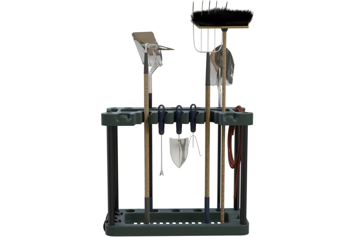 Stalwart Utility Rack Garden Tool Organizer close-up