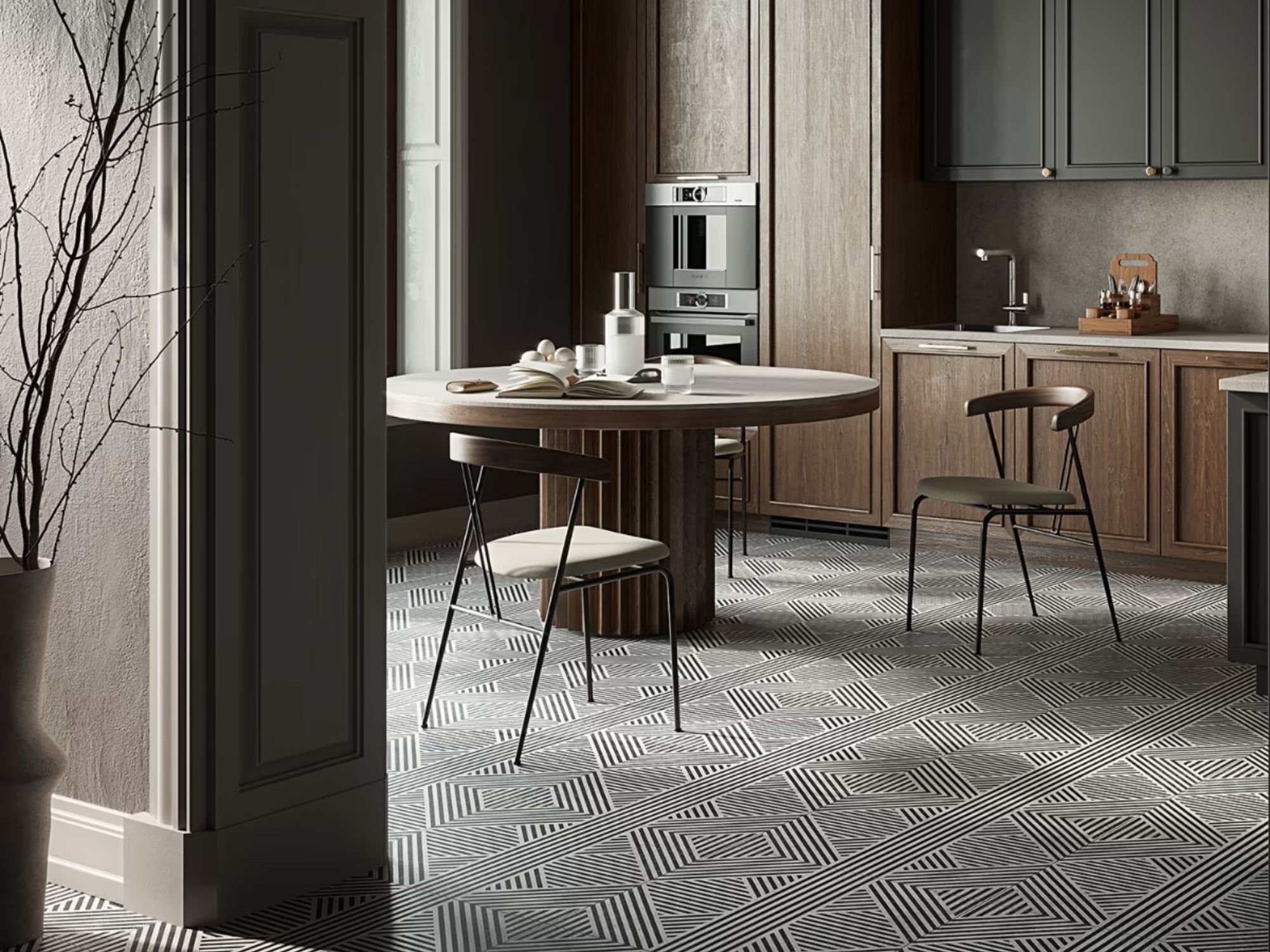 The Best Outdoor Tile Option: Nolita Black & White 24x24 Matte Porcelain Tile