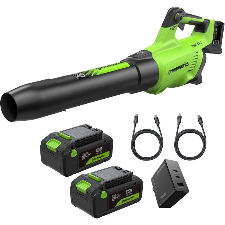 Greenworks PowerAll 48V 600 CFM Cordless Leaf Blower