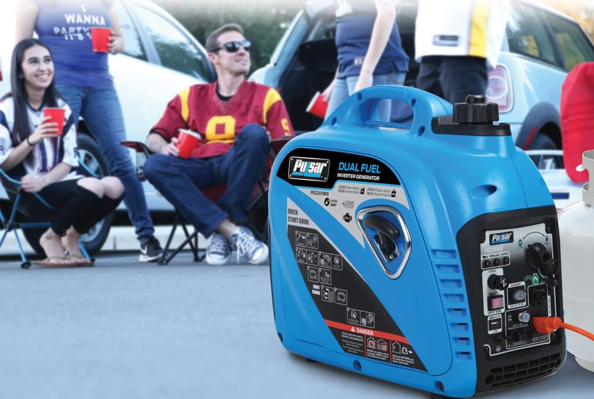 Pulsar 2,200W Portable Dual Fuel Inverter Generator on sale for Prime Day