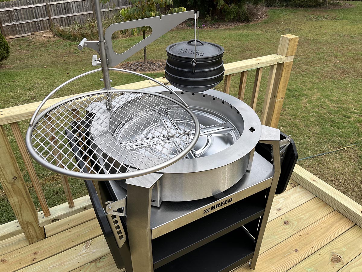 Breeo Live Fire Grill Review removable ash tray