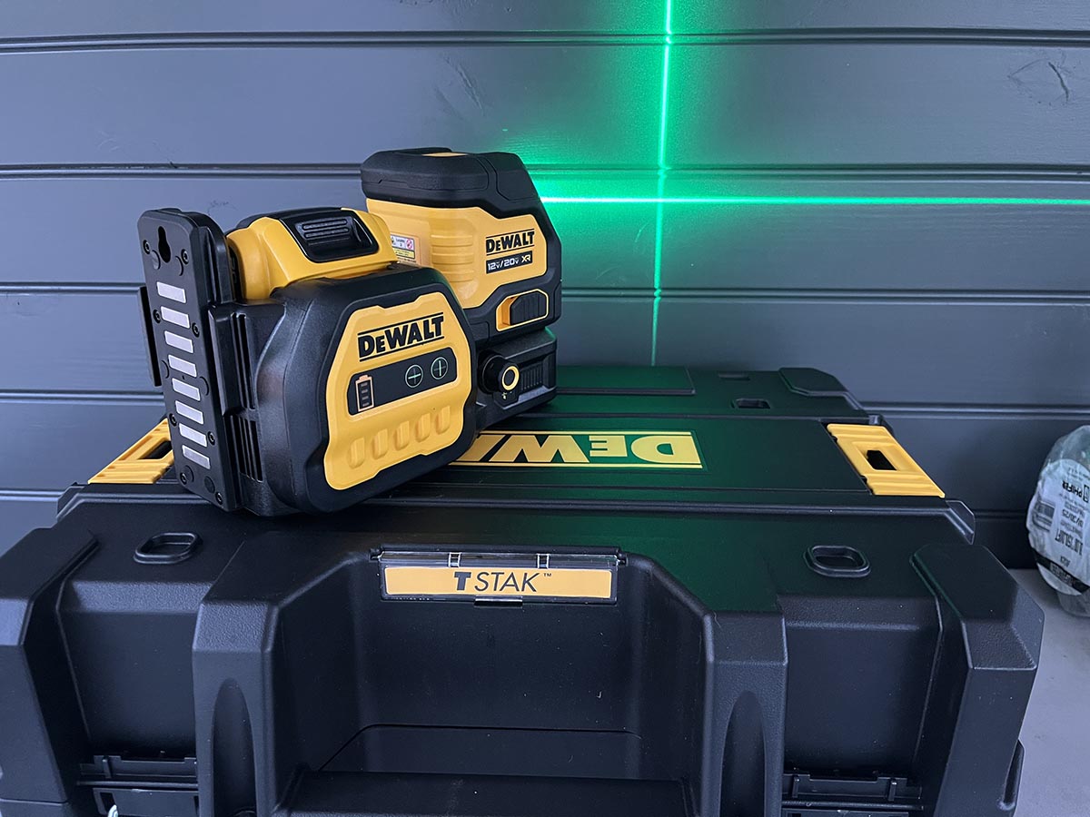DeWalt T Stack Laser Level action