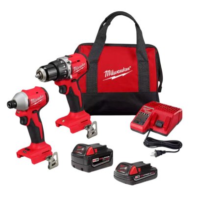 Free Tool with Milwaukee M18 Compact Hammer Drill and Impact Driver Kit at The Home Depot