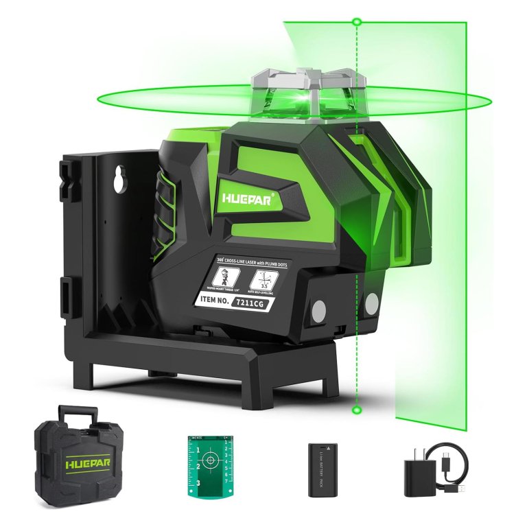 The Best Laser Level Huepar 621CG 3D Cross-Line Laser Level