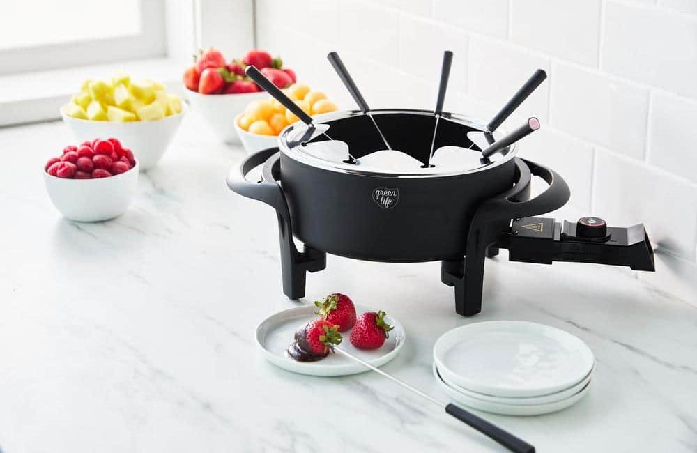 The Hottest Gifts From The Home Depot Option GreenLife 3 qt. Fondue Pot Set