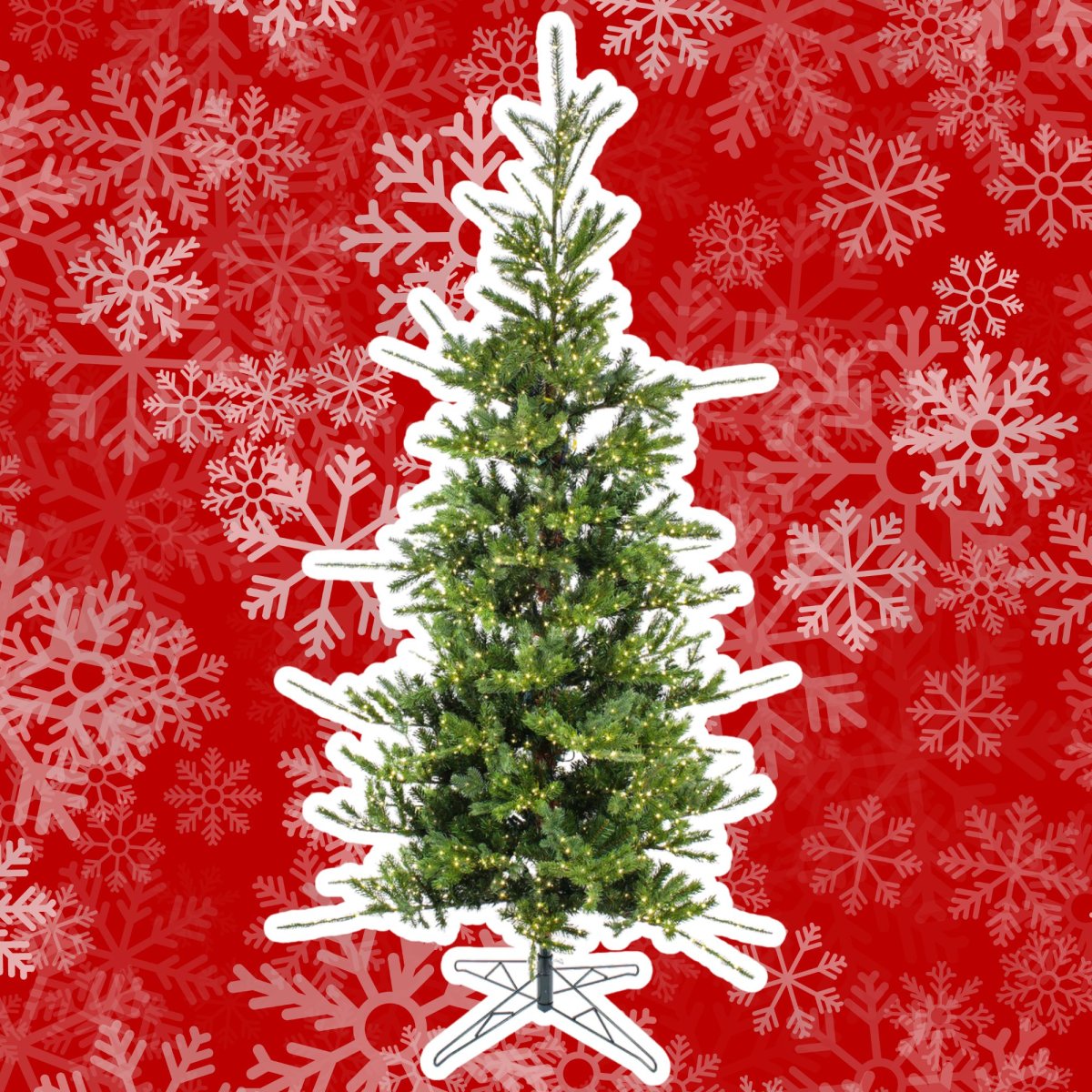 7.5-Foot Pre-Lit Lark Pine Tree from National Christmas Tree Company
