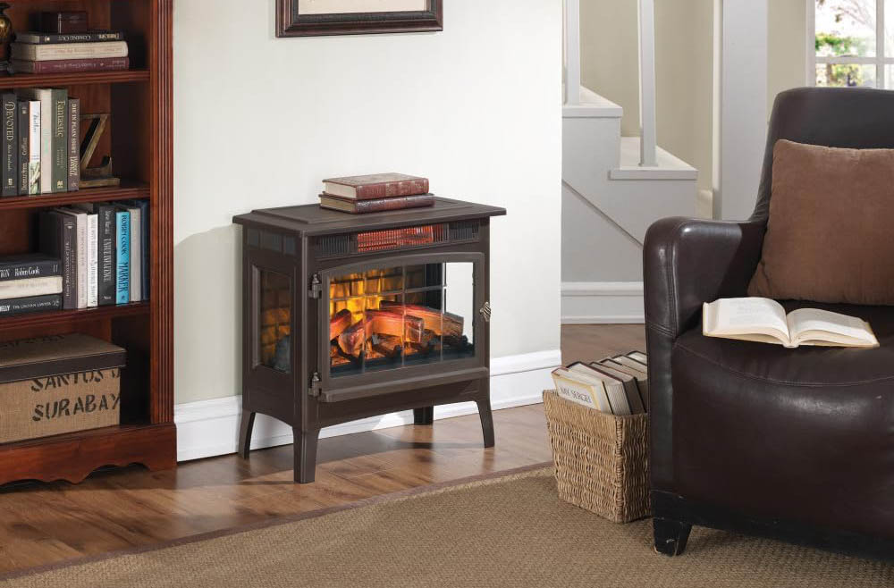 The Best Indoor Fireplace Option Duraflame 3D Infrared Electric Fireplace Stove Heater
