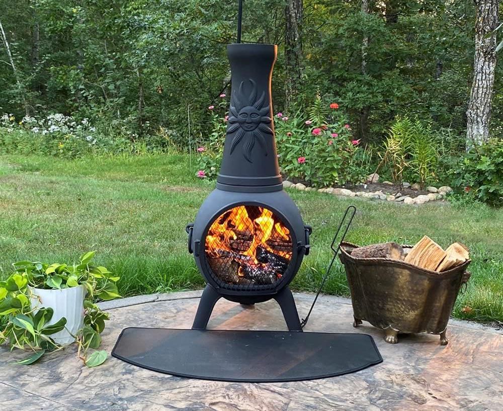 The Best Outdoor Living Product Option Blue Rooster Sun Fire Chiminea