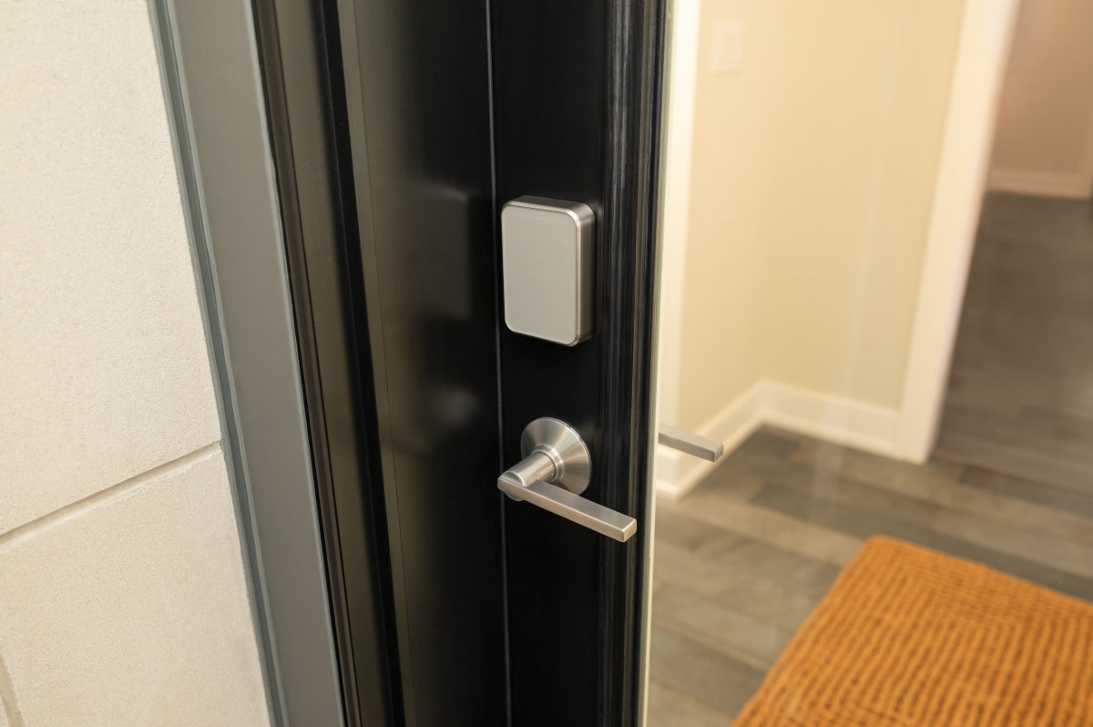 Schlage Sense Pro installed at an entry door for keyless entry