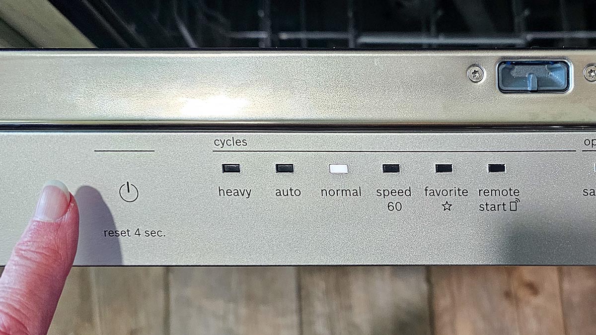 Bosch Dishwasher Review Digital control panel