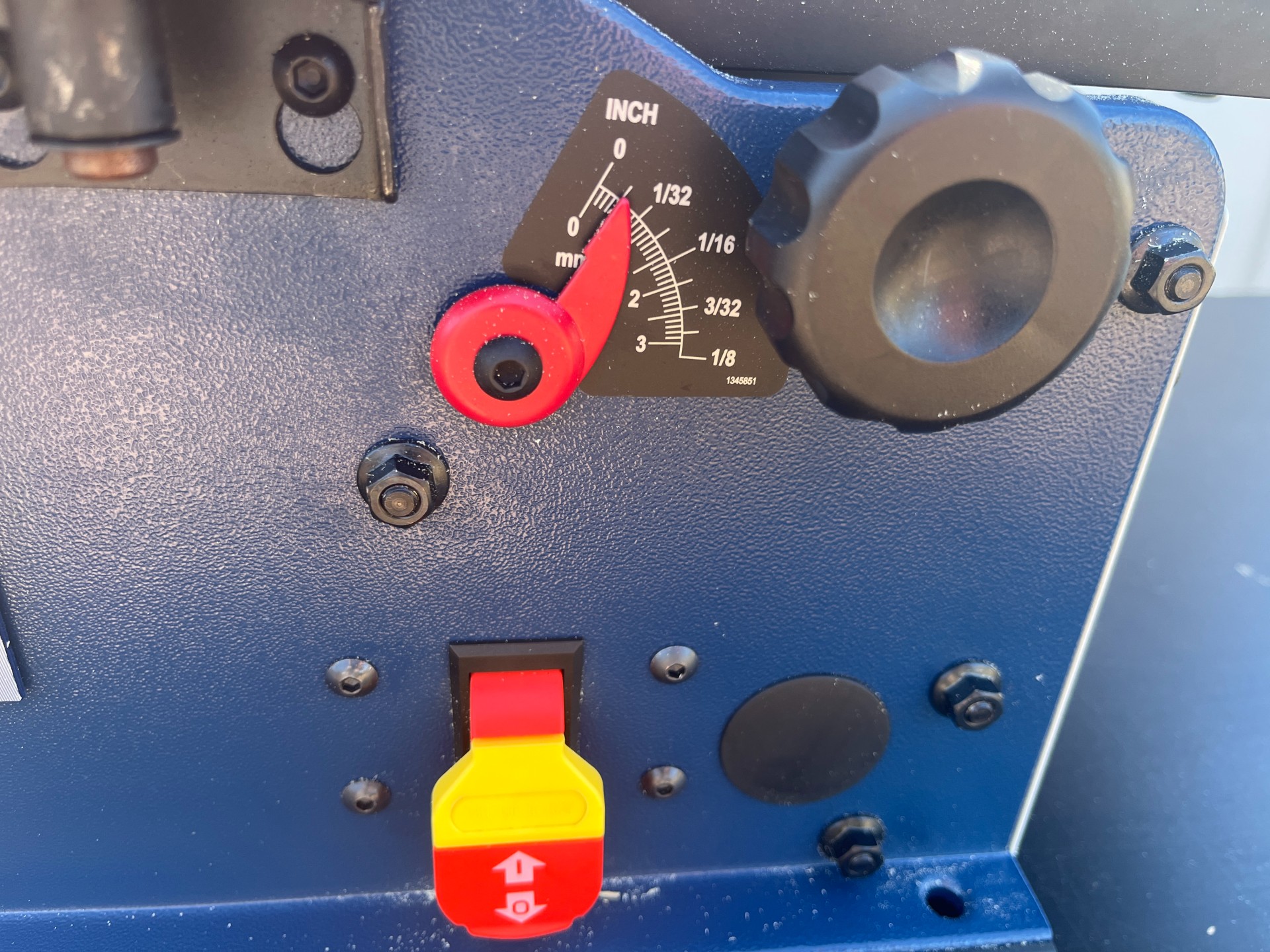 Rikon Jointer depth of cut