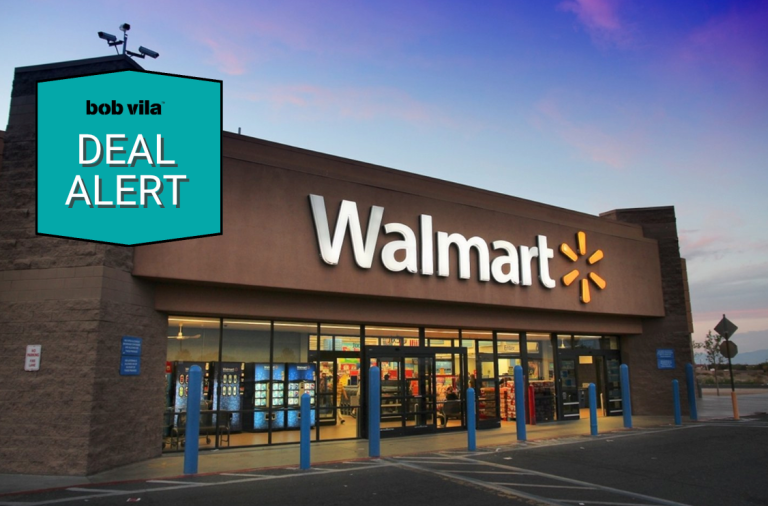 Walmart store front with deals sticker