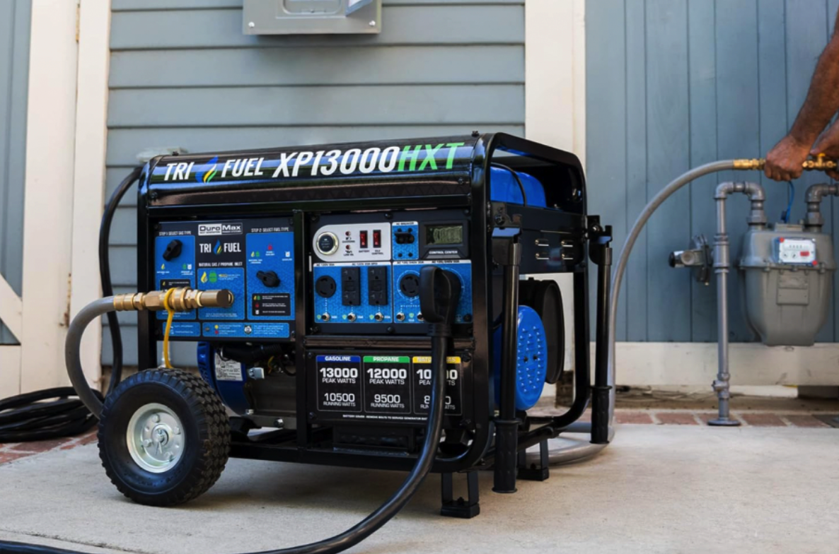 Duromax tri-fuel generator XP13000HXT