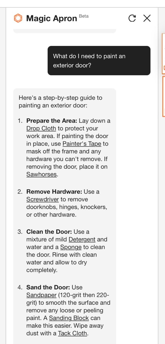 The Magic Apron AI Tools explain how to do an at-home door repair.