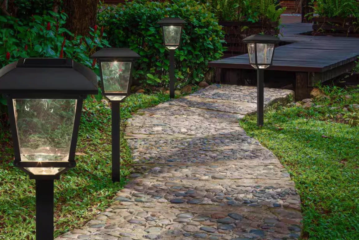 Hampton Bay 4-Pack Solar Path Lights Home Depot Deals